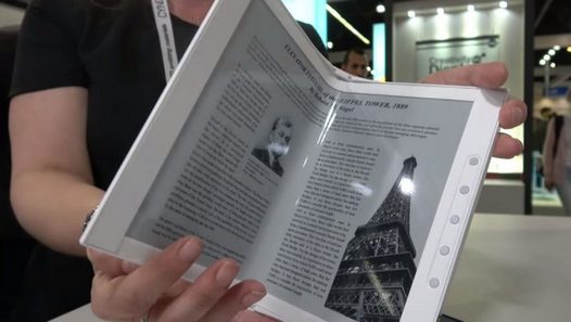 Складывающиеся пополам электронные книги с гибким дисплеем от E Ink вскоре появятся на рынке? (Видео)