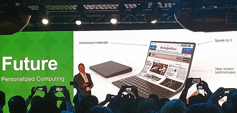 Ноутбук с гибким дисплеем от Lenovo вскоре может появиться в продаже?