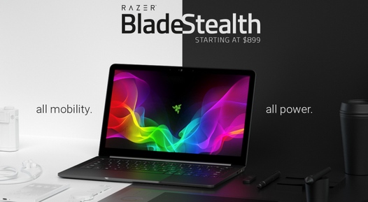 Razer Blade Stealth с 13-дюймовым  дисплеем QHD+ разрешения появился в арсенале ноутбуков компании