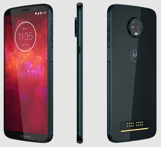 Motorola Moto Z3 Play с поддержкой Moto Mod