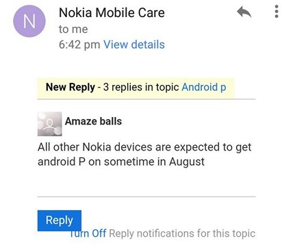 Обновление Android 9 для смартфонов Nokia будет выпущено в августе