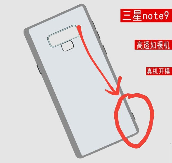 Samsung Galaxy Note 9. Фото чехла для смартфона, который получит дополнительную кнопку на торце корпуса, просочилось в Сеть