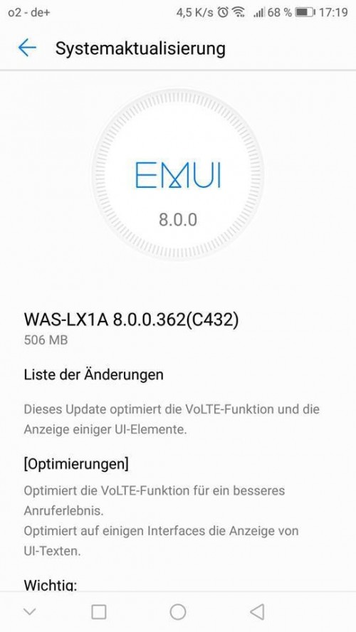 Обновление Android 8.0 Oreo для Huawei Mate 10 Lite и Huawei P10 Lite выпущено и начало поступать на смартфоны
