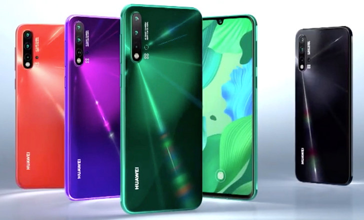 Huawei Nova 5 Nova 5i и  Nova 5 Pro