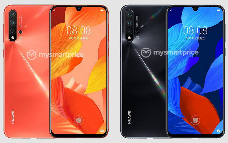 Huawei Nova 5 Pro. Так будет выглядеть этот смартфон, оснащенный подэкранноым сканером отпечатков и камерой с четырьмя объективами