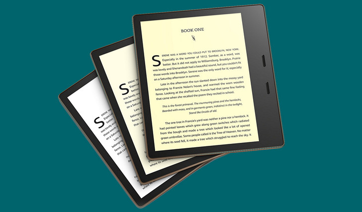 Amazon Kindle Oasis. Обновленный букридер с дисплеем, цвет фона которого можно регулирвать с помощью подсветки