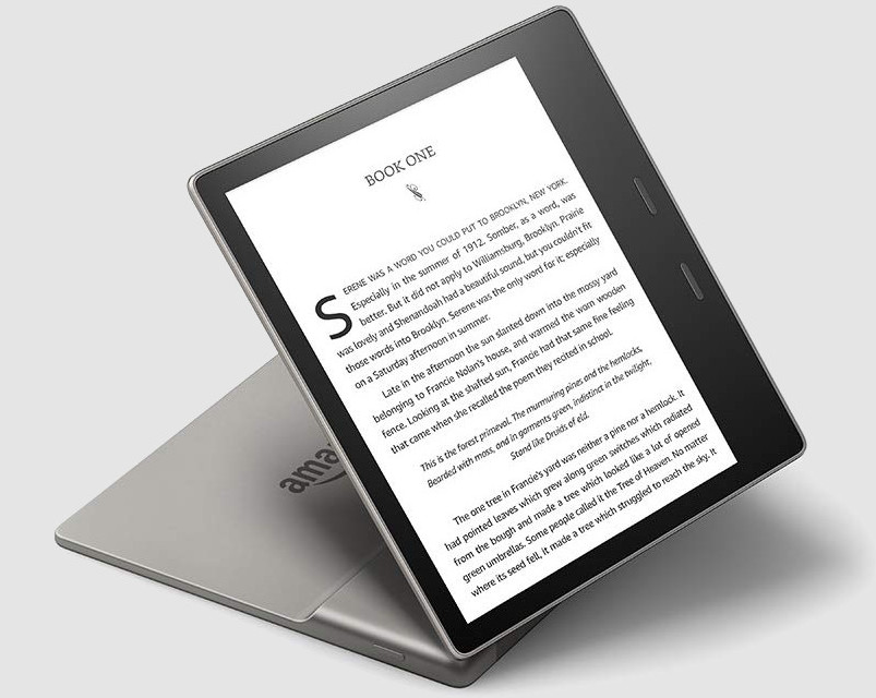 Amazon Kindle Oasis. Обновленный букридер с дисплеем, цвет фона которого можно регулирвать с помощью подсветки