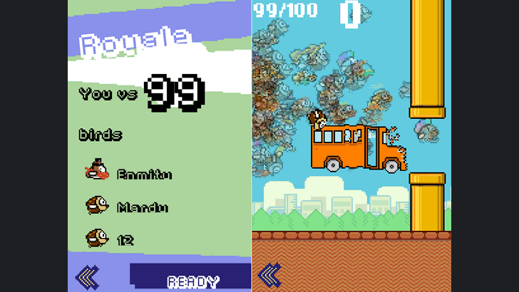 Игры для мобильных.  Battle Royale + Flappy Bird = Flappy Royale