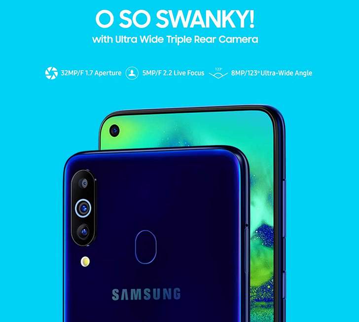 Samsung Galaxy M40. Смартфон среднего уровня с излучающим звук экраном и тройной камерой за  $290