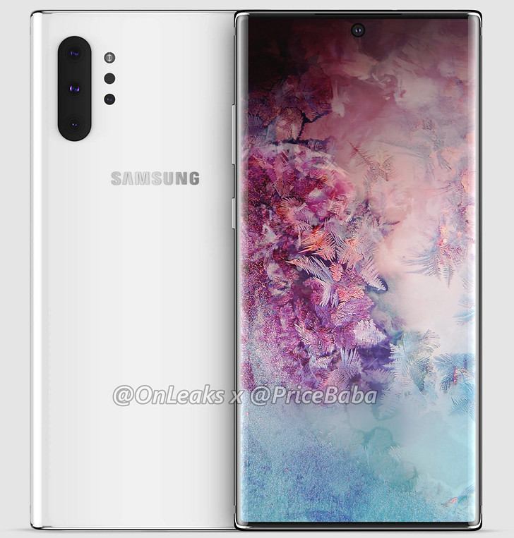 Samsung Galaxy Note 10 Pro. Дизайн смартфона на рендерах от Oneleaks (Видео)