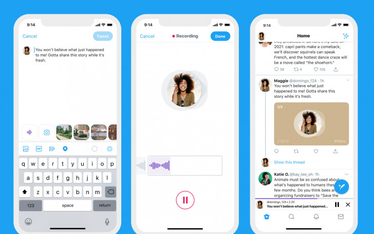 Twitter получил поддержку голосовых сообщений в iOS версии приложения