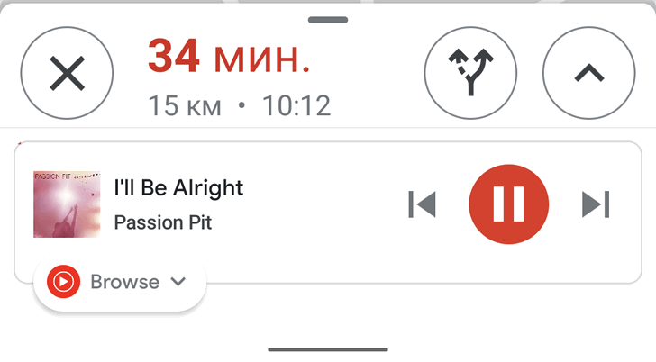 Карты Google для Android теперь поддерживают управление YouTube Music во время навигации