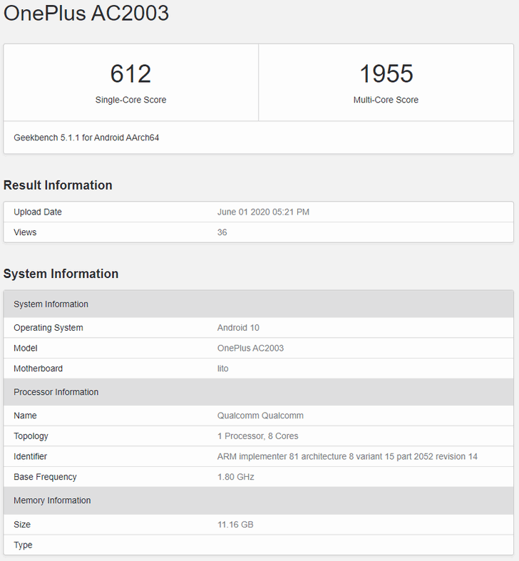 Oneplus AC2003