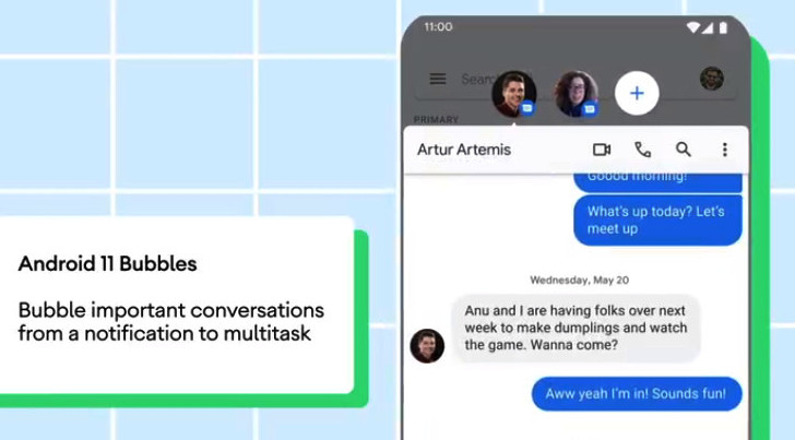 Пузырьки уведомлений в Android 11 помогут вам вести несколько бесед одновременно, даже если вы выполняете другие действия на своем телефоне