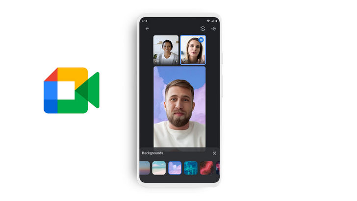 Google Meet для Android получило возможность установить другой фон или размыть существующий на видео 