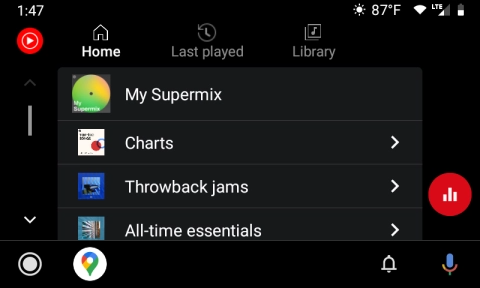 Android Auto получил обновленный интерфейс YouTube Музыка
