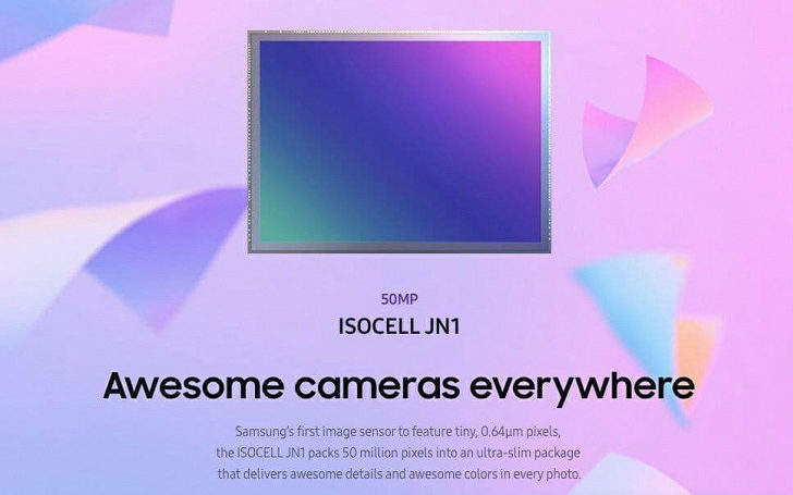 Сенсор Samsung ISOCELL JN1 официально представлен. 50-мегапиксельные камеры вскоре появятся у недорогих смартфонов