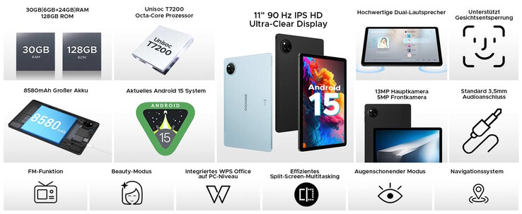 Doogee Tab A9 Pro+: доступный планшет с Android 15 и HD-стримингом