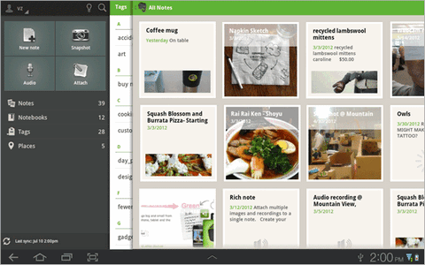 Программы для планшетов. Evernote