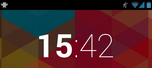 Еще одна интересная особенность Android 4.3: Интеллектуальные часы в строке состояния