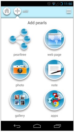 Pearltrees для Android 