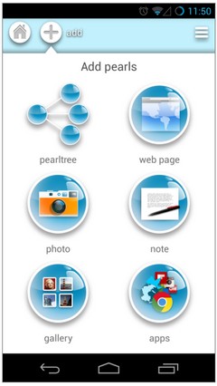 Pearltrees для Android 