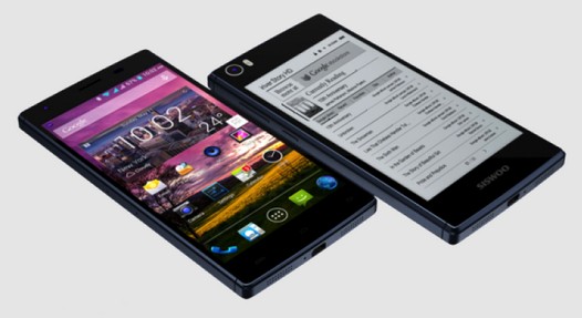 Siswoo R9 Darkmoon станет вторым после Yotaphone 2 смартфоном с дополнительным E-Ink экраном?