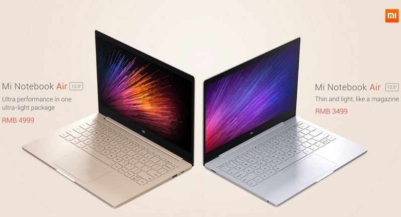 Xiaomi Mi Notebook Air, оснащенный 12.5 или 13.3-дюймовым экраном официально. Цена и технические характеристики