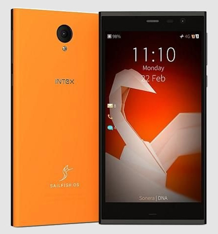 Intex Aqua Fish. Пятидюймовый смартфон с операционной системой Sailfish OS на борту поступил на рынок