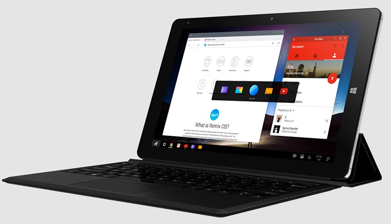Chuwi Vi10 Plus. Новый 10.8-дюймовый планшет из Китая с двумя операционными системами: Windows 10 и Remix OS на борту, в стиле Microsoft Surface