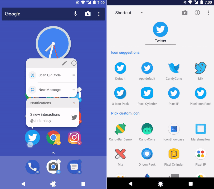 Приложения для Android. Лончер Action Launcher обновился до версии 26. Бейджи около значков приложений в стиле Android O и многое другое
