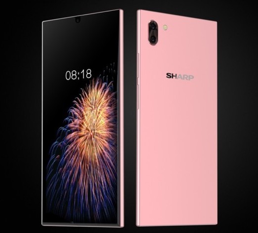 Sharp Aquos S2. Смартфон с дисплеем 4K разрешение, занимающим всю поверхность его передней панели и встроенным отпечатком пальцев будет представлен 8 августа