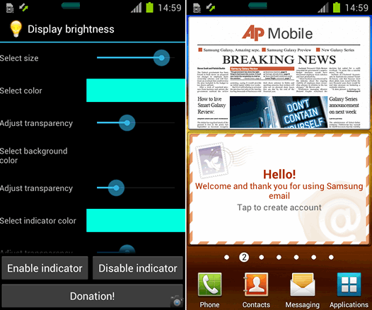 Приложение Display Brightness добавит регулятор яркости дисплея в статусбар вашего Android устройства