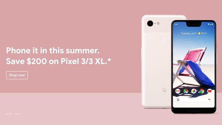 Цена Google Pixel 3 и Pixel 3 XL снизилась на $200/€260