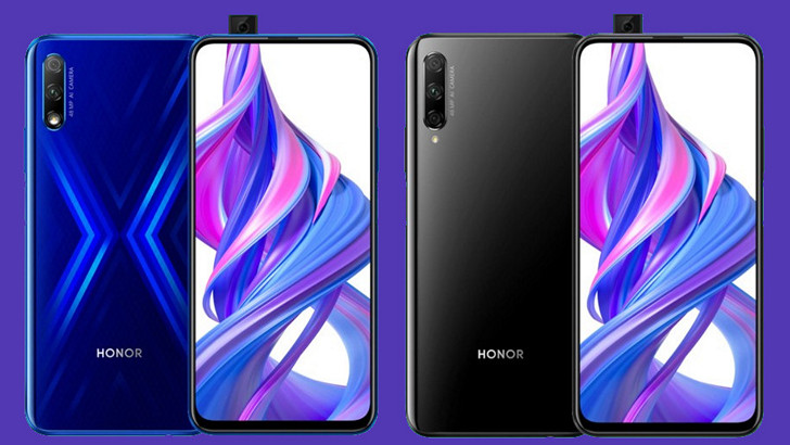 Honor 9X и Honor 9X Pro официально представлены: выдвижная селфи-камера, подэкранный сканер отпечатков пальцев и процессор Kirin 810 за $203 и выше