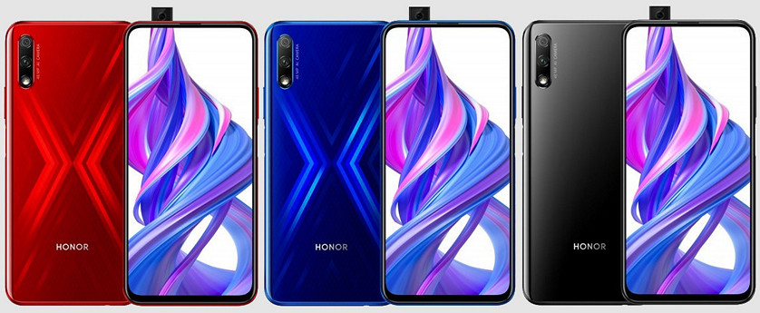 Honor 9X и Honor 9X Pro официально представлены: выдвижная селфи-камера, подэкранный сканер отпечатков пальцев и процессор Kirin 810 за $203 и выше