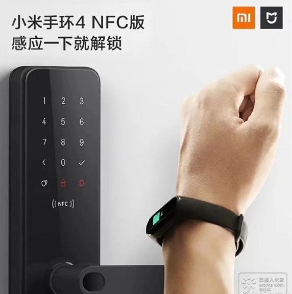 Xiaomi Mi Band 4. Фитнес-браслет с NFC модулем получил обновление и теперь умеет открывать замки  MiJia Smart Door Lock