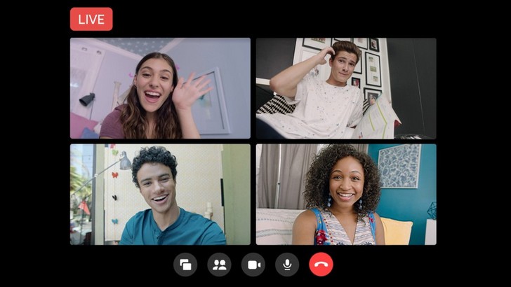 Facebook Messenger Rooms. Теперь здесь доступна прямая трансляция из комнат с количеством участников до 50 человек