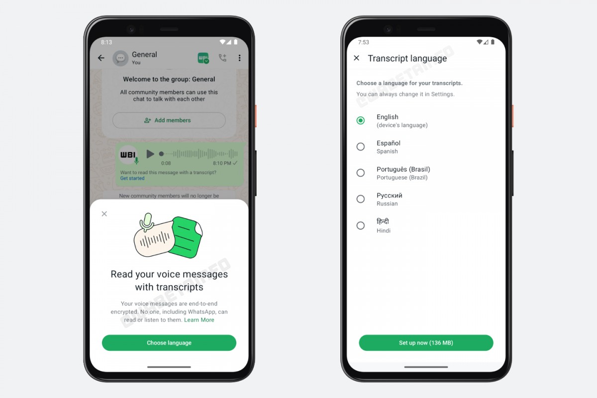 WhatsApp наконец-то внедряет транскрипцию голосовых сообщений для Android!