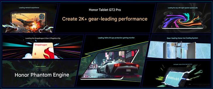 Honor Pad GT 2 Pro: доступный игровой планшет с топовым железом и экраном 165 Гц