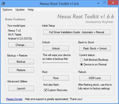 Root для Nexus 7 нового поколения 