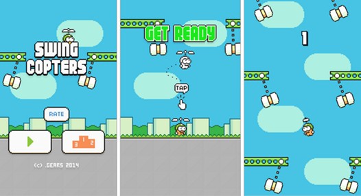 Игры для планшетов. Swing Copters от разработчика Flappy Bird появилась в Play Маркет