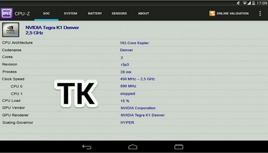 HTC Nexus 9 c 64-ядерным процессором NVIDIATegra K1 снова засветился в Сети
