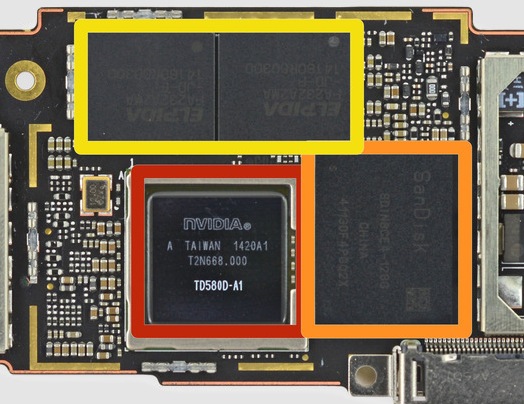 Планшет Google Project Tango разобран в iFixit. Процессор NVIDIA K1, 4 ГБ оперативной памяти и инфракрасный прожектор