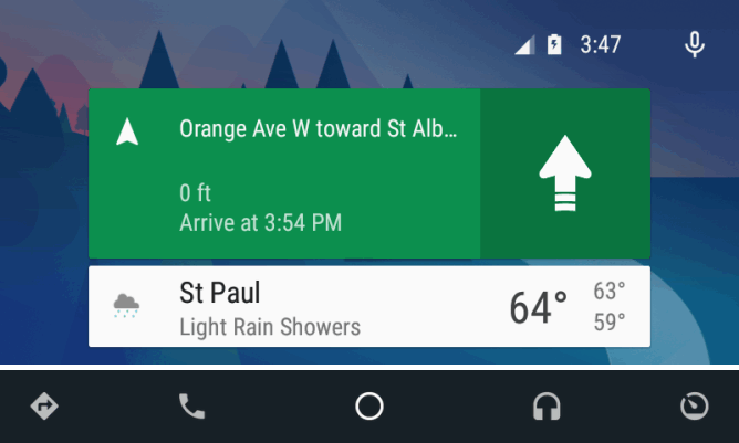 Приложение Android Auto обновилось до версии 1.2. Обновленный домашний экран с новым оформлением и кнопкой для управления прослушиванием музыки (Скачать APK)