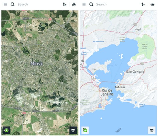 Программы для Android. Приложение Карты Here от Nokia получило более подробные карты Беларуси, Бразилии и Барселоны.