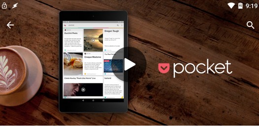 Программы для Android. Pocket - приложение для отложенного просмотра и чтения веб-страниц обновилось до версии 6.0 с возможностью получения рекомендаций о лучших материалах в Сети