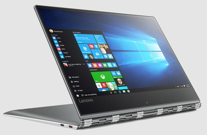 Lenovo Yoga 910. Конвертируемый ноутбук с процессором Kaby Lake и опциональным экраном 4K разрешения