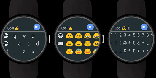 Новые приложения для мобильных. Виртуальная клавиатура «Keyboard for Android Wear» для умных часов появилась в Google Play Маркет