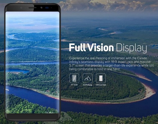 Micromax Canvas Infinity. Недорогой смартфон вытянутым в длину 2:1 дисплеем
